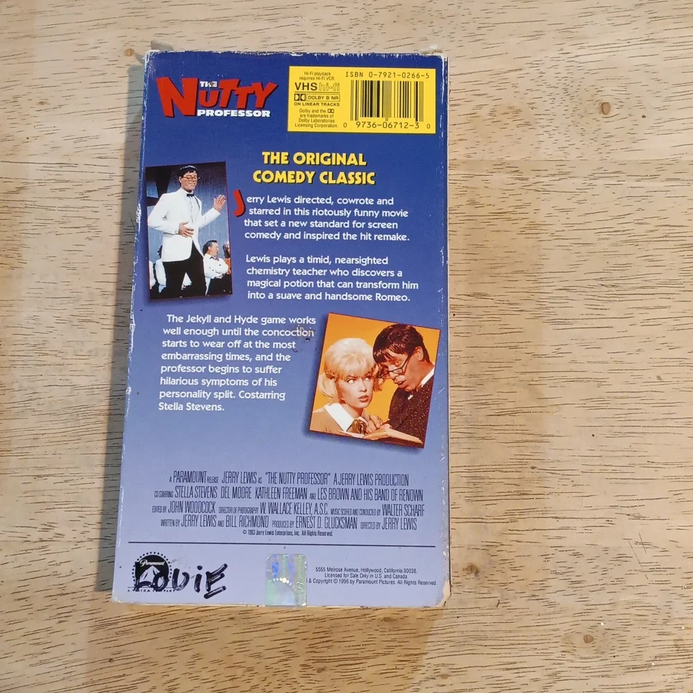 2/$10 The Nutty Professor VHS Tape